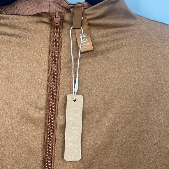 SKIMS All in One Shine Mock Neck Long Sleeve Onesie Catsuit in Caramel Size XL - Picture 9 of 14